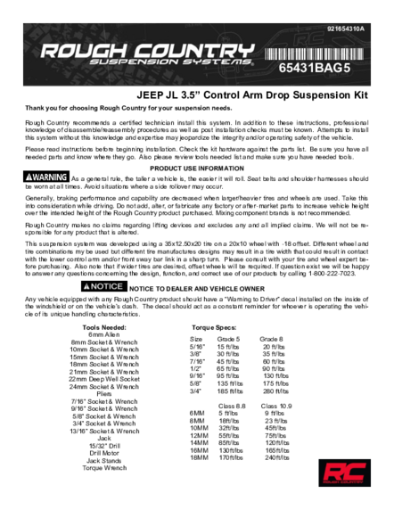 Installation Manual